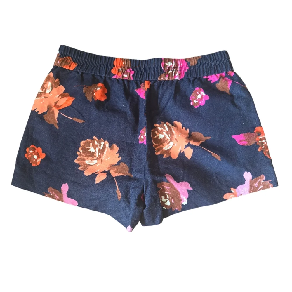 J Crew linen foral shorts
